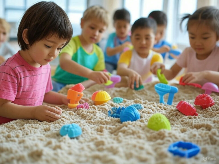 The Magic fun activities of Kinetic Sand: Squeeze It, Shape It, Learn It!